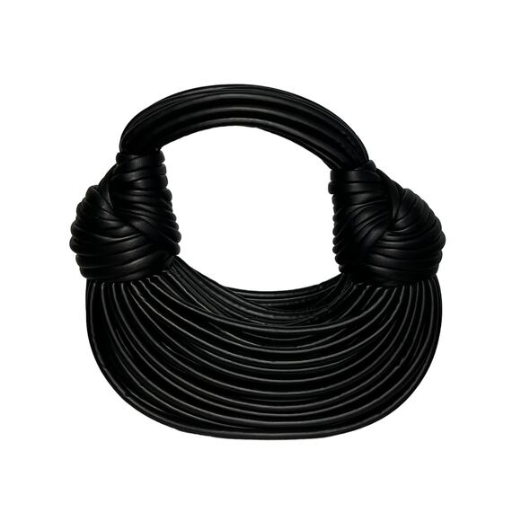 Knotted Mini Black Handbag - Picture 1 of 10